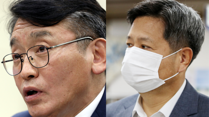 왼쪽부터 고대영 전 KBS 사장, 김장겸 전 MBC 사장/사진=뉴시스