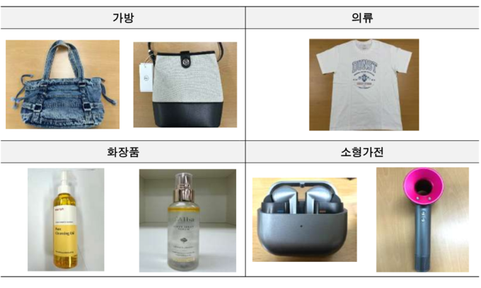 위조 의심 제품 이미지. 사진=KATRI시험연구원 제공.