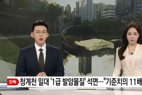 YTN "청계천서 발암물질 조각 발견"… 서울시 "강우로 유입, 즉시 수거"