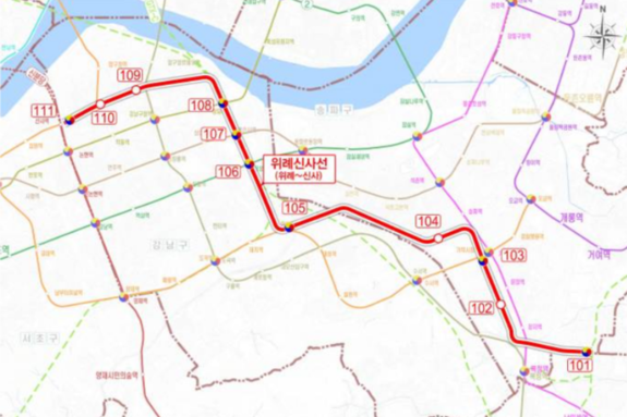 위례신사선, 18년 만에 국토부 최종 승인… 市 "서울 동남권 교통망의 중추적 역할"